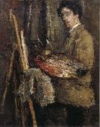 James Ensor Self-Portrait at the Easel Sweden oil painting artist